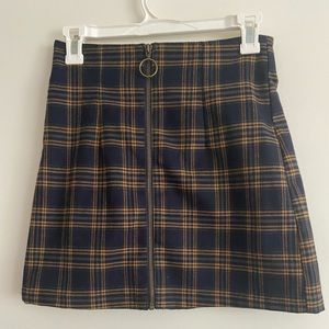 Forever 21 plaid skirts with zipper